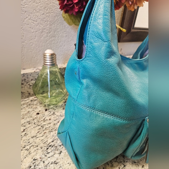 Michael Kors Blue Leather Women's Bag - Picture 4 of 9